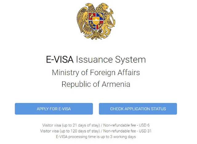 ทำวีซ่า Armenia E-visa Armenia online
