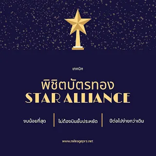 พิชิตบัตรทอง Star Alliance ด้วยงบที่น้อยที่สุด ทำบัตรทอง Star Alliance ด้วยงบที่น้อยที่สุด
