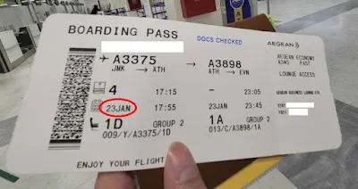 First Boarding Pass บอร์ดดิ้งพาสชุดแรก