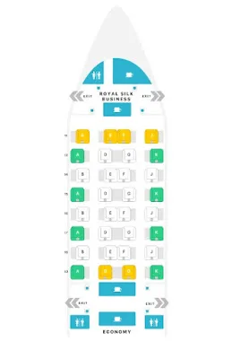 TG A350 Seatguru แผนที่นั่งการบินไทย A350
