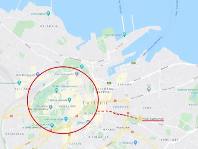 Google Map Hilton Tallinn Park