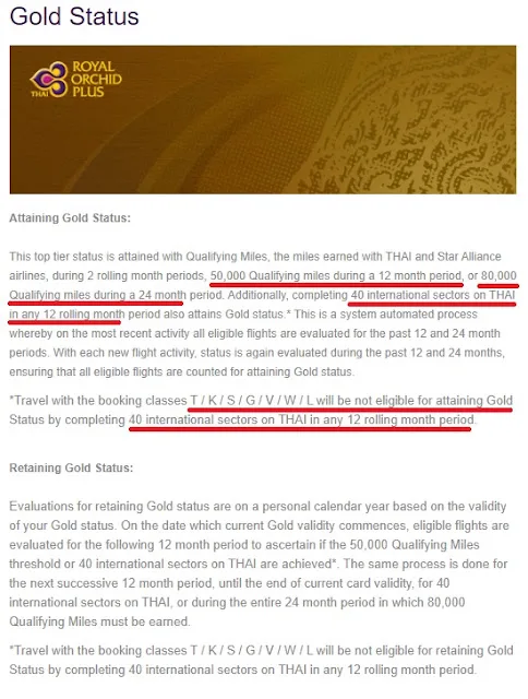 Gold Status With ROP
